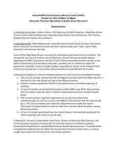 AAAC Notes October 22 2015 - Massachusetts Department of
