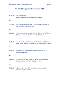 Previous Engagements List (April 2014)