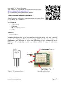 Temperature Sensor Lab - the Department of Electrical and Systems