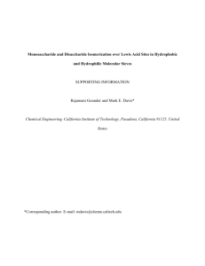 Monosaccharide and disaccharide isomerization over Lewis acid