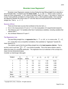 Regression Analysis