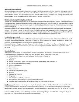 Microdermabrasion consent form