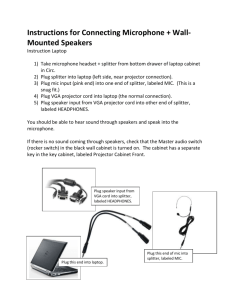 Microphone + Speakers for Instruction Laptop