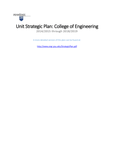Penn State College of Engineering Strategic Plan