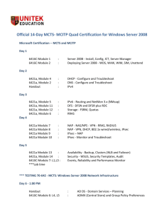 Official 14-Day MCTS- MCITP Quad Certification for Windows Server