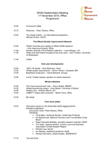 Programme for the 2010 WGIN stakeholder meeting