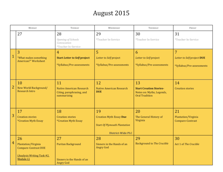 Syllabus Phoenix Union High School District