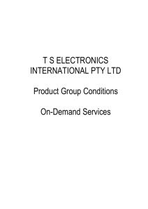 TSE SFOA Product Group Conditions On Demand Services 180909