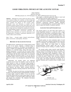 PHYSICS OF THE ACOUSTIC GUITAR