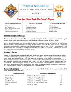 March 2015 Assembly 1084 Newsletter