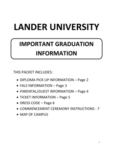 important graduation information