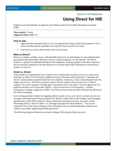 4 Using Direct for HIE