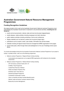 Funding Recognition Guidelines