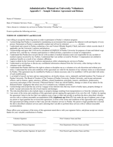 Sample Volunteer Agreement and Release (Word)