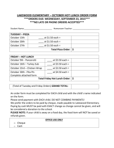 Hot Order Lunch Form Oct 2015 - Grand Erie District School Board