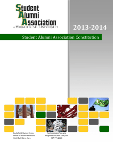 Student Alumni Association Constitution