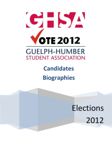 Candidates Biographies - Guelph