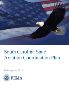 SC Aviation Coordination Plan - South Carolina Emergency
