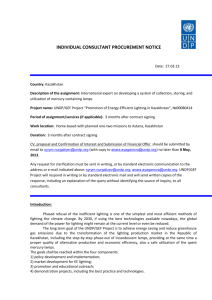 Procurement Notice - UNDP in Kazakhstan