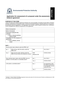 separate application form - Environmental Protection Authority