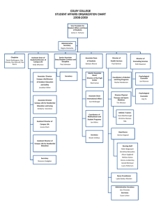 COLBY COLLEGE STUDENT AFFAIRS ORGANIZATION CHART