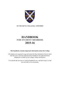 Student Handbook 2015