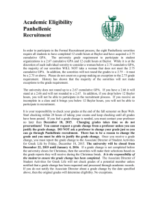 2016 Panhellenic Grade Requirements