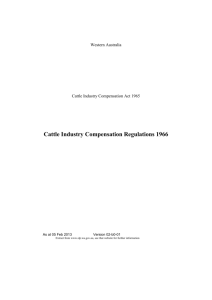 Cattle Industry Compensation Regulations 1966