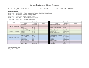 Norman Invitational Science Olympiad Schedule