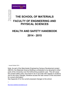 the manchester materials - School of Materials Intranet