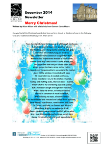 December Newsletter - CHRISTMAS HAZARDS