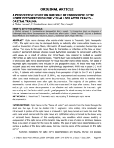 a prospective study on outcome of endoscopic optic nerve