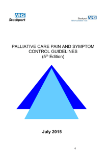 Final Stockport Pain & Symptom Control Guidance Approved by