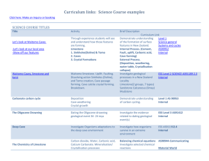 Science table summary programmes