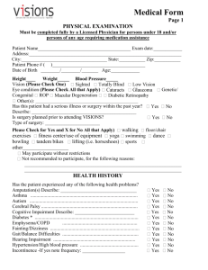 VCB Medical Form