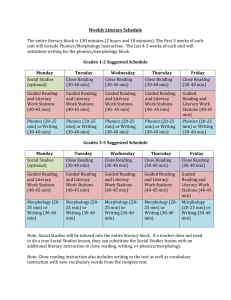 Literacy-Schedule - Capitol Hill Cluster School