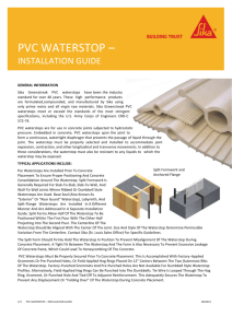 PVC Waterstop Installation Guide