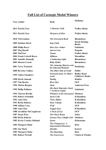 Full List of Carnegie Medal Winners