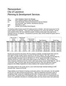 Staff Report - City of Lawrence