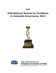 invitation to participate in the 14th icsi national awards for excellence