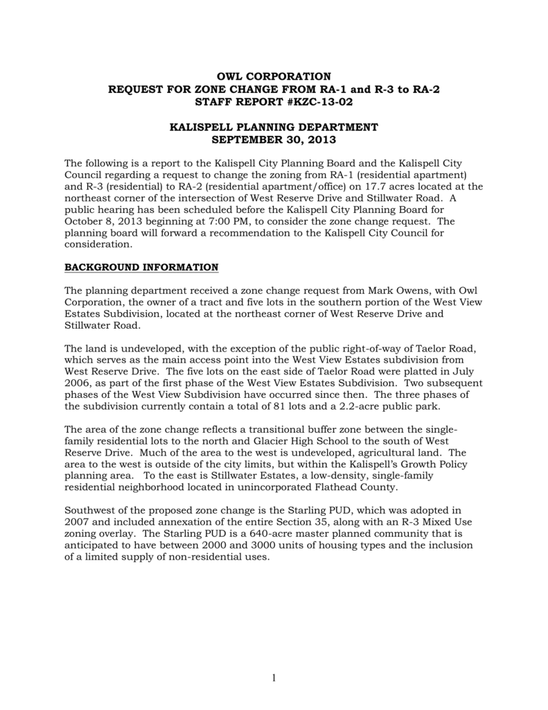 City Of Kalispell >> Owl Corp City Of Kalispell City Of Kalispell >> Owl Corp City Of Kalispell
