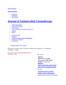 Journal of Antimicrobial Chemotherapy