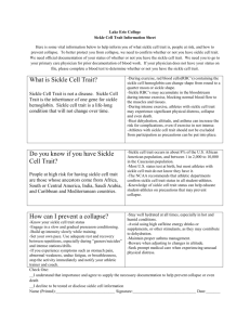 Lake Erie College Sickle Cell Trait Information Sheet Here is some