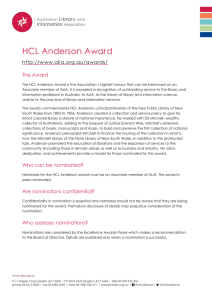 HCL Anderson form - Australian Library and Information