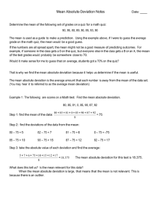 Microsoft Word - Mean Absolute Deviation Notes COMPLETED