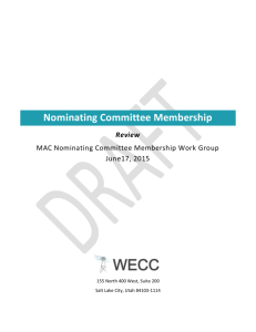 Nominating Committee Membership White Paper