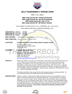MAY 3-5, 2013 - Vancouver Swim Club