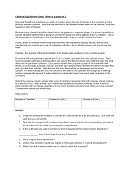 chemical equilibrium lab report