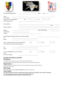Provincial Entry Form
