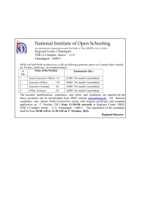 National Institute of Open Schooling (An autonomous organization